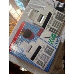 Unisonic XL1149A 10-Digit Printer Display Calculator with AC Adapter and Box